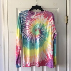 Tie dye Ivory Ella long sleeve shirt